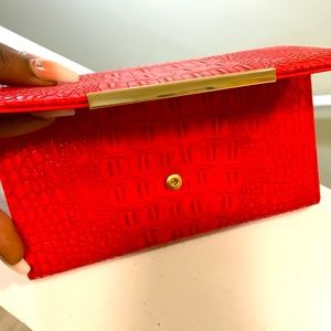 BCBG Faux Leather Clutch Wallet